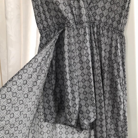 Eyeshadow romper with long skirt black/white - Picture 4 of 6